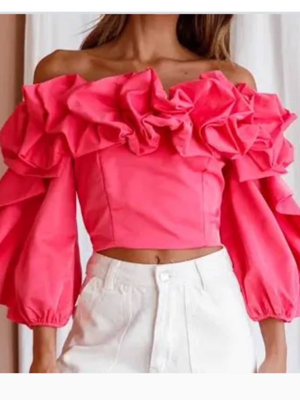 DO+BE Hot Pink Blouse Size S